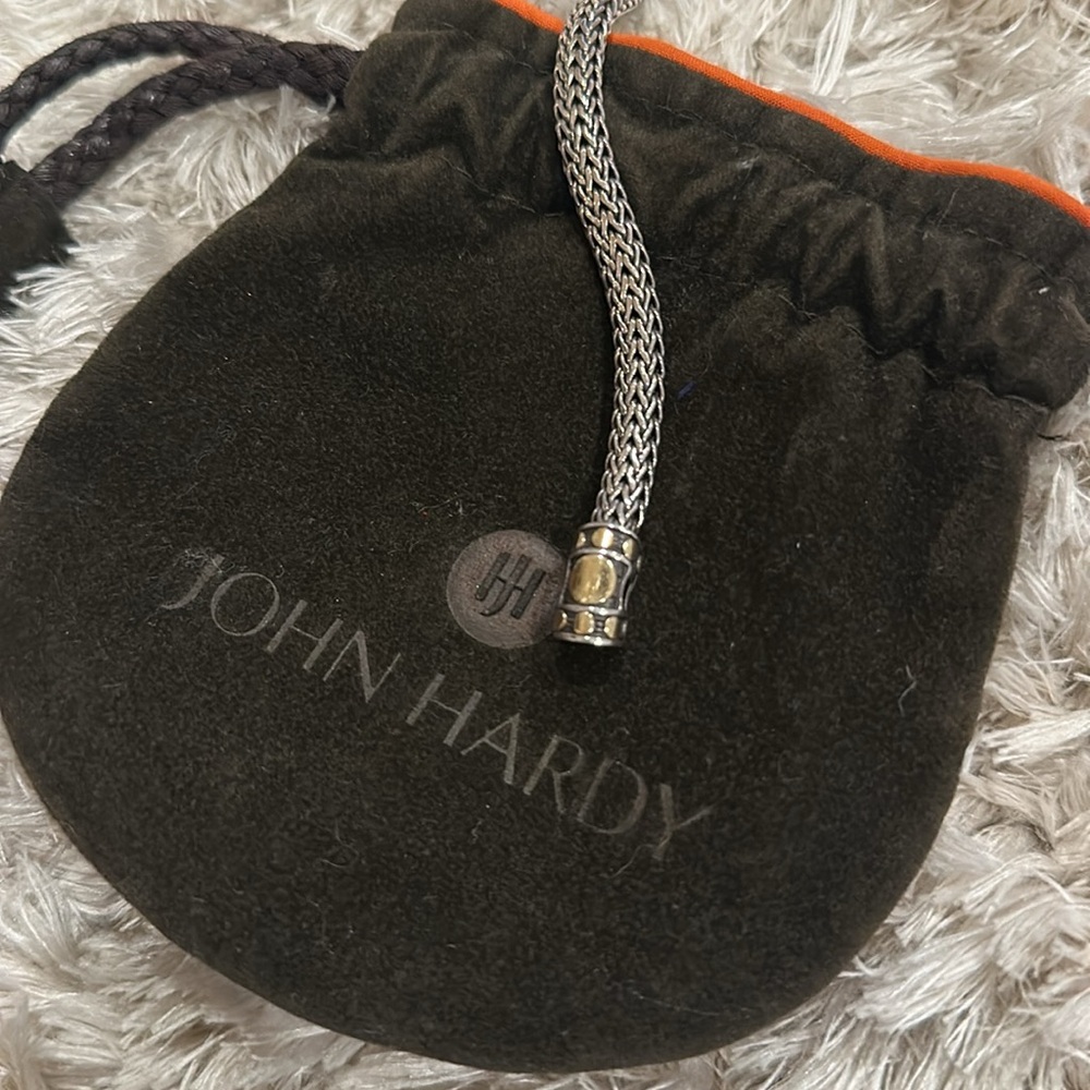 John Hardy Silver Bracelet with Gold Accent - Picture 5 of 5